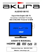 Preview for 1 page of Akura ALEDVD18511E User Manual