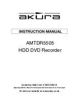 Preview for 1 page of Akura AMTDR5505 Instruction Manual