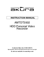 Preview for 1 page of Akura AMTDT3502 Instruction Manual