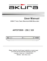 Preview for 1 page of Akura AMTDT3509-250 User Manual