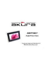 Предварительный просмотр 1 страницы Akura ANEPF06H7 User Manual