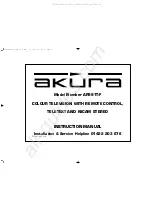 Предварительный просмотр 1 страницы Akura AP281T-F Instruction Manual