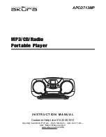 Preview for 1 page of Akura APCD713MP Instruction Manual