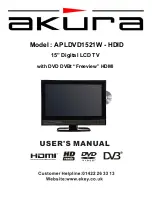 Preview for 1 page of Akura APLDVD1521W-HDID User Manual