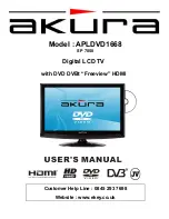 Предварительный просмотр 1 страницы Akura APLDVD1668 User Manual