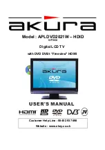 Akura APLDVD2021W User Manual preview