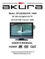 Preview for 1 page of Akura APLDVD2621W-HDID User Manual