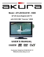 Preview for 1 page of Akura APLDVD3221W-HDID User Manual