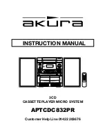 Предварительный просмотр 1 страницы Akura APTCDC832PR Instruction Manual