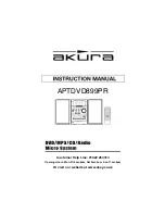 Akura APTDVD899PR Instruction Manual предпросмотр