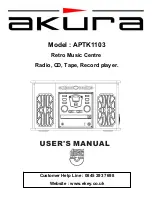 Предварительный просмотр 1 страницы Akura APTK1103 User Manual