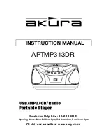 Предварительный просмотр 1 страницы Akura APTMP313DR Instruction Manual