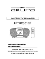 Preview for 1 page of Akura APTUC801 PR Instruction Manual