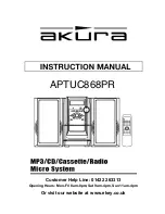 Preview for 1 page of Akura APTUC868PR Instruction Manual