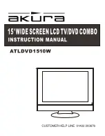 Preview for 1 page of Akura ATLDVD1510W Instruction Manual