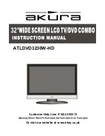 Preview for 1 page of Akura ATLDVD3230W-HD Instruction Manual