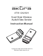 Предварительный просмотр 1 страницы Akura ATW-GA2929 Instruction Manual