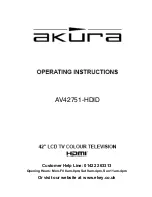 Preview for 1 page of Akura AV42751-HDID Operating Instructions Manual