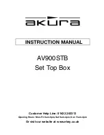 Предварительный просмотр 1 страницы Akura AV900STB Instruction Manual