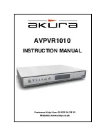 Предварительный просмотр 1 страницы Akura AVPVR1010 Instruction Manual