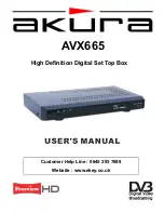 Preview for 1 page of Akura AVX665 User Manual