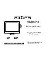 Preview for 1 page of Akura AXDVD1515W-ID Instruction Manual