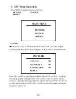 Предварительный просмотр 42 страницы Akura Digital LCD Color TV Receiver Operation Instructions Manual