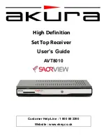 Akura SaorView AVT8010 User Manual предпросмотр