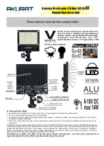 Предварительный просмотр 1 страницы Akurat lighting d2120 A1 Manual