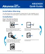 Предварительный просмотр 2 страницы Akuvox A01X Quick Manual