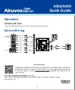 Предварительный просмотр 6 страницы Akuvox A01X Quick Manual