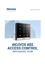 Preview for 1 page of Akuvox A02 Administrator'S Manual