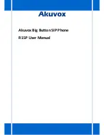 Preview for 1 page of Akuvox R15P User Manual