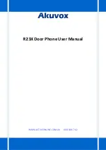 Akuvox R23X User Manual preview