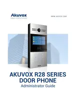 Akuvox R28 Series Administrator'S Manual preview