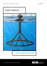 Akva SUBSEA FEEDER User Manual предпросмотр