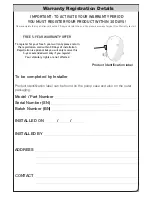 Preview for 18 page of Akw M11 DigiPump Installation And User Care Instructions