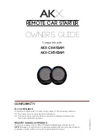 AKX AKX-CH4-1BAM Owner'S Manual preview