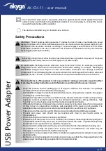 Preview for 2 page of Akyga AK-CH-11 User Manual