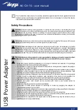 Preview for 2 page of Akyga AK-CH-16 User Manual