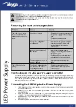 Preview for 3 page of Akyga AK-L1-150 User Manual