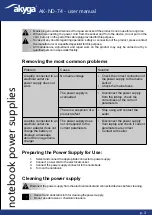 Предварительный просмотр 3 страницы Akyga AK-ND-74 User Manual