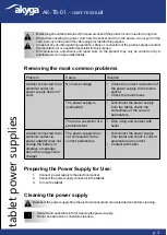 Предварительный просмотр 3 страницы Akyga AK-TB-01 User Manual