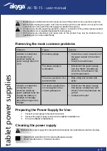 Предварительный просмотр 3 страницы Akyga AK-TB-15 User Manual