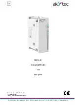 Предварительный просмотр 1 страницы Akytec MV210-101 User Manual