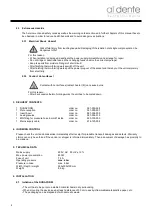 Предварительный просмотр 4 страницы al dente DUNAFORM Operating Instructions Manual