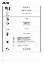 Предварительный просмотр 4 страницы AL-KO 110 476 Information I Manuals I Service