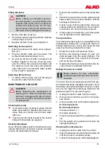 Preview for 15 page of AL-KO 112 449 Instructions For Use Manual