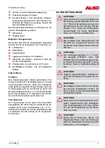 Preview for 7 page of AL-KO 112 461 Translation Of The Original Operating Instructions