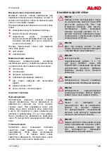 Preview for 129 page of AL-KO 112 461 Translation Of The Original Operating Instructions